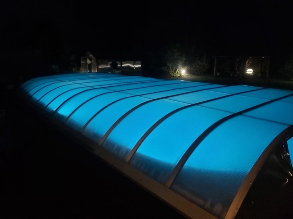Zadaszenie basenu z poliwęglanu ok 9x5m