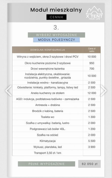 Glamping, domek  mobilny, modułowy, holenderski, tiny house