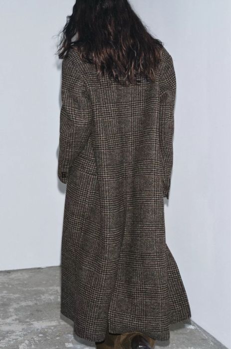 %% Płaszcz w kratę ZARA, S