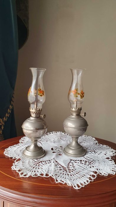 Lamparinas a Petróleo, Vintage, Tapiol, made in Portugal.