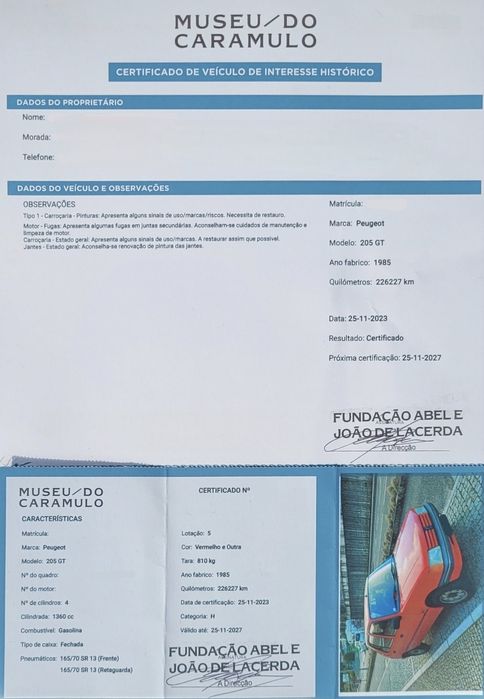 Peugeot 205 GT fase 1