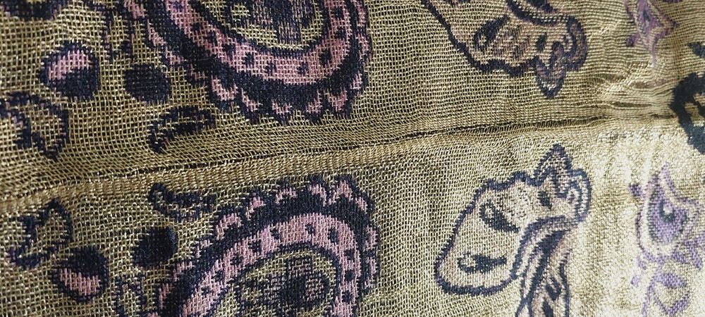 Szal turecki pashmina silk połyskujący elegancki