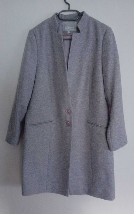 Płaszcz damski szary