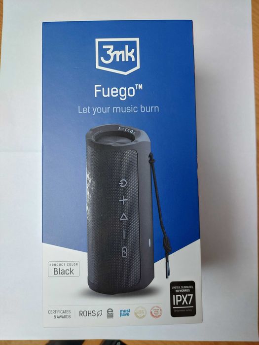 Głośnik bezprzewodowy Fuego IPX7 Black