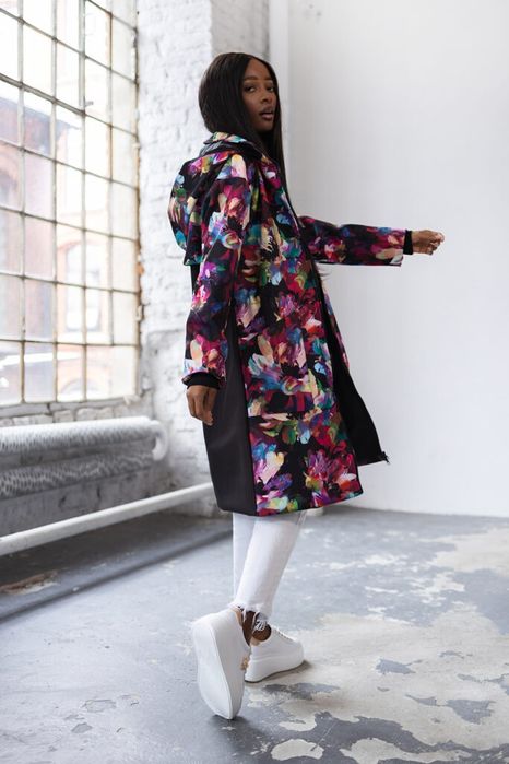 Parka damska waterproof print kolekcja Premium M L XL 2XL, 3XL 4XL