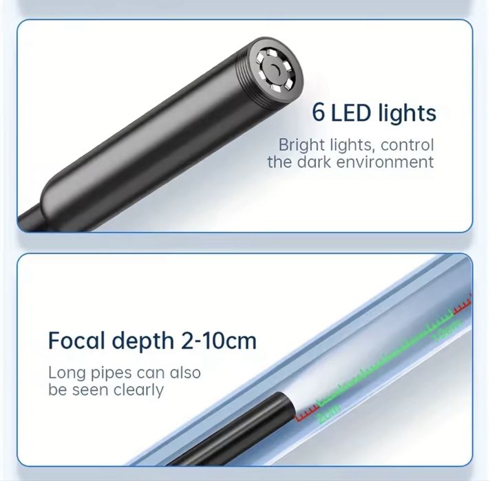 Wi-Fi USB камера 1600x1200 8мм Эндоскоп