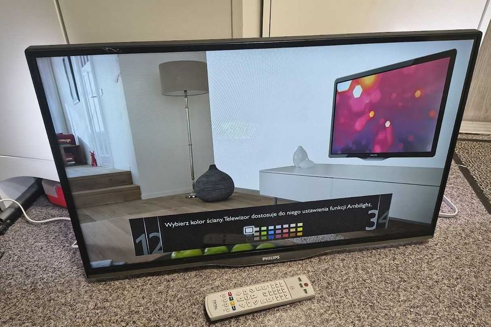 Telewizor 32 cale Philips 32PFL5008K Ambilight z wadą matrycy