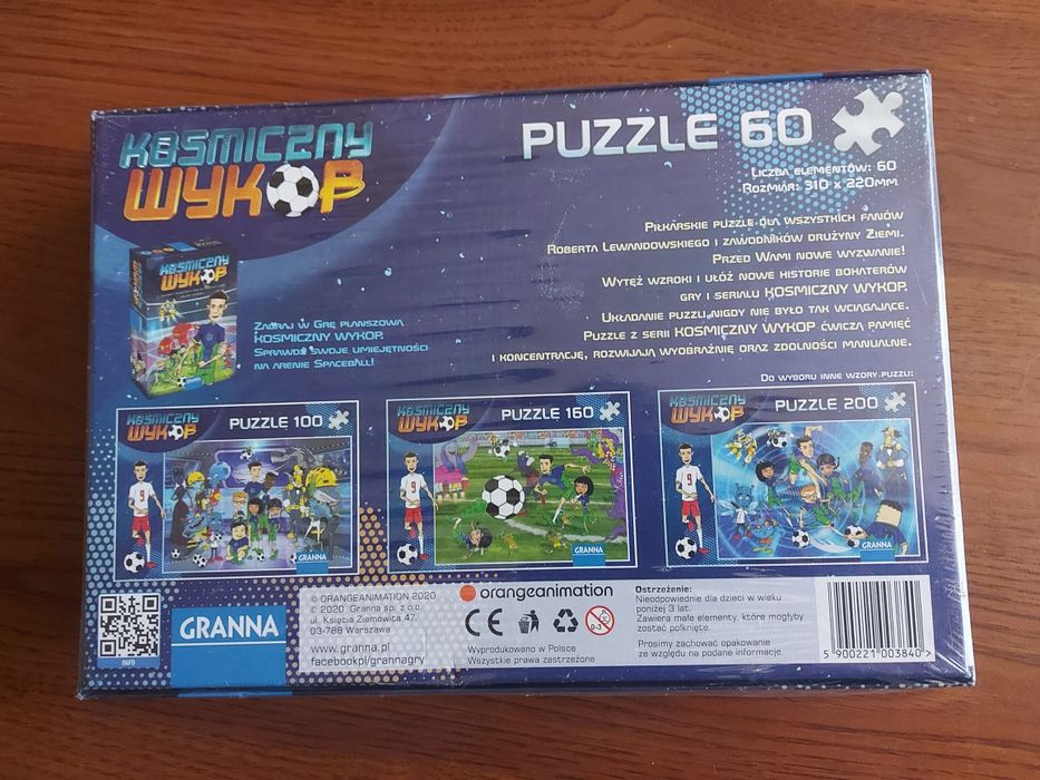 NOWE Puzzle Kosmiczny wykop. 60 elementów GRANNA
