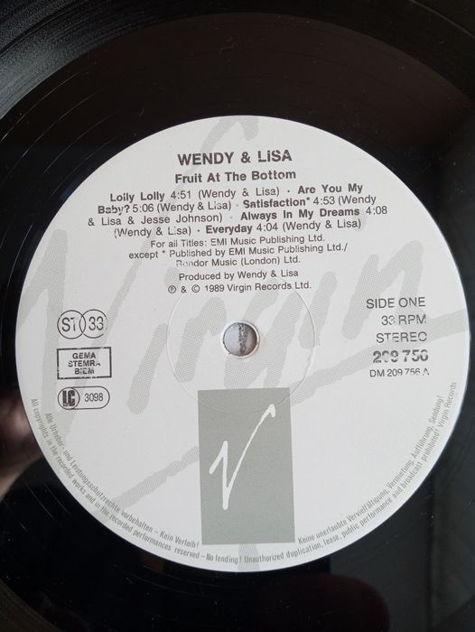 Wendy & Lisa-Friut At The Bottom-LP-winyl,vinyl