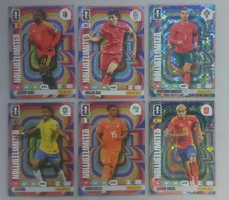 (Actualizado 17/06) Panini Adrenalyn Fifa 2026 - Cartas Limited Edition - Escolha as suas faltas