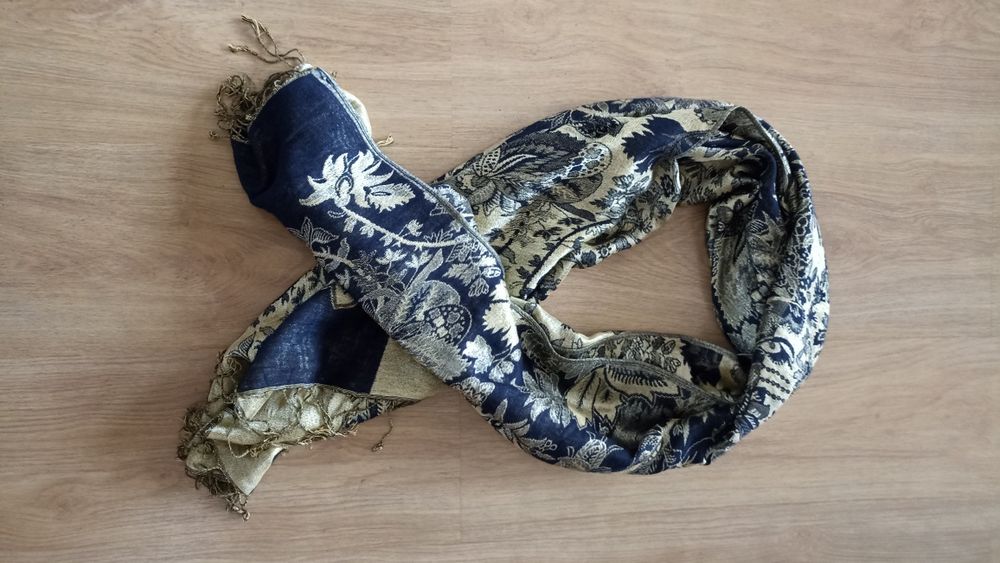 Szal chusta Pashmina kaszmir i jedwab