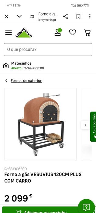 Forno a lenha  como novo