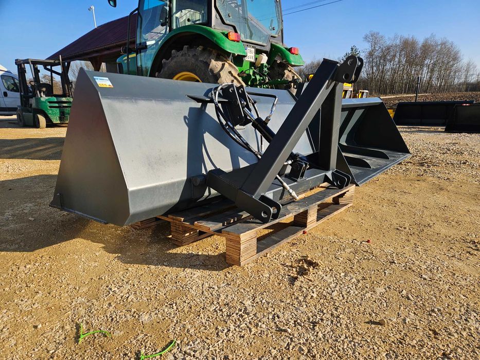 Łyżka/ łycha na tył ciągnika/ przedni TUZ z KIPREM HYDRAULICZNYM dowóz