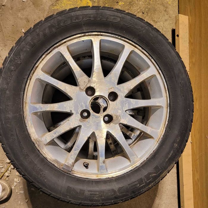 2 alufelgi 16 SEAT Ronal, opony zimowe Nexen Winguard 7mm bieżnika