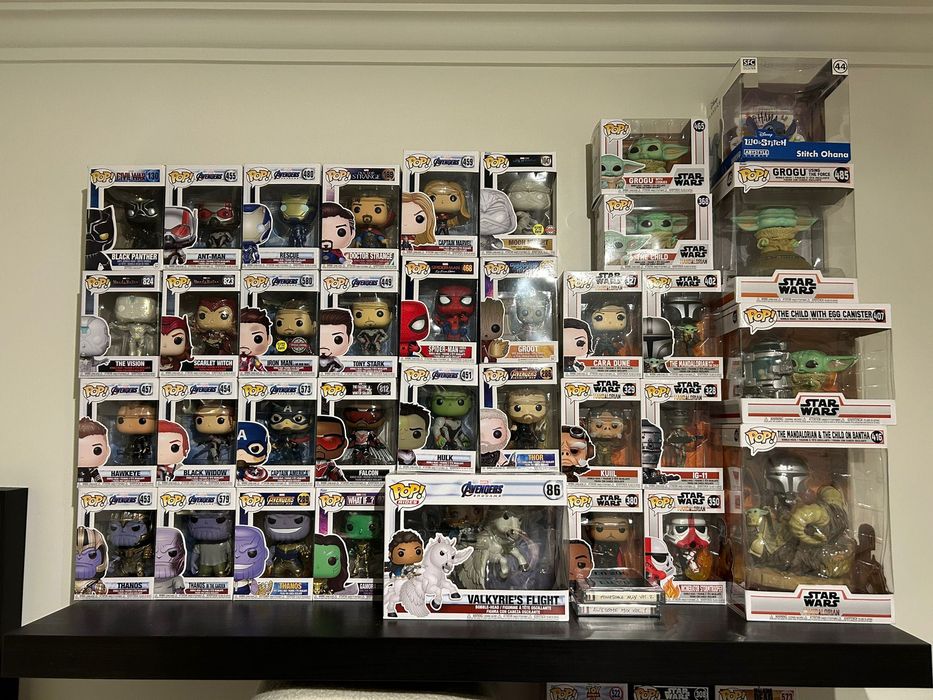 Funko pops Marvel e Star Wars