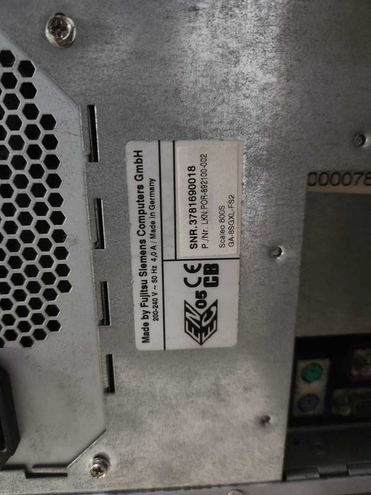 Computador Desktop Fujitsu-Siemens SCALEO 800S