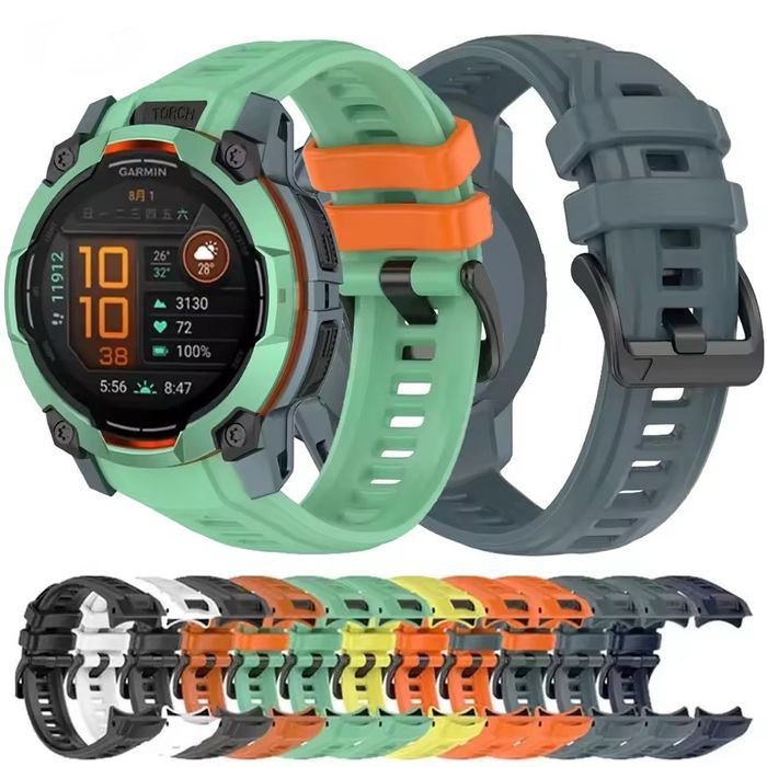 Силіконовий ремінець Garmin Instinct 3 Amoled 50mm 45mm Garmin Instinct 3 Solar 45mm 50mm Band