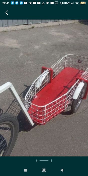 Велоприцеп,тележка на колесах в 16 дюймов