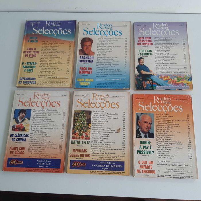 6 Revistas Selecções do Readers Digest - Anos 90