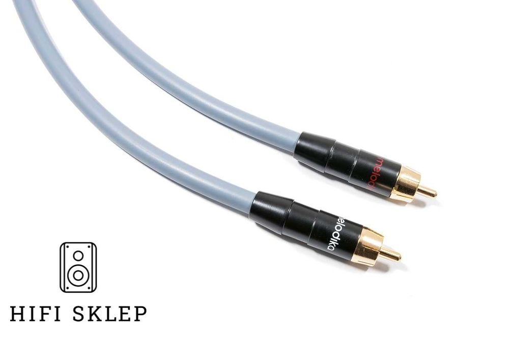 MELODIKA Purple Rain 2RCA na 2RCA 0.5m wersja kolor gun metal