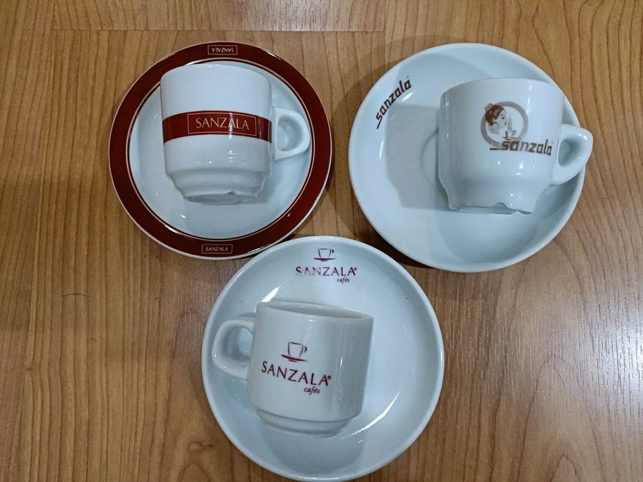 Pack 3 Chávenas de café Sanzala (várias porcelanas)