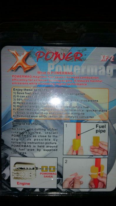 Fuel saver. Imãn para colocar na linha de combustivel