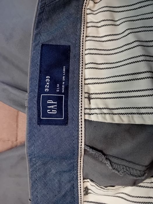 Брюки GAP New Slim Clean Khaki | 32x30 | 100% Хлопок | Оригинал
