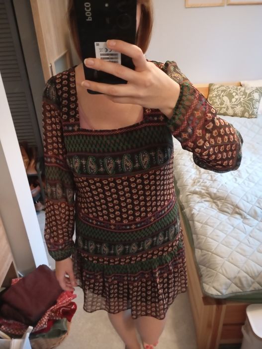 Sukienka George S w etniczne wzory