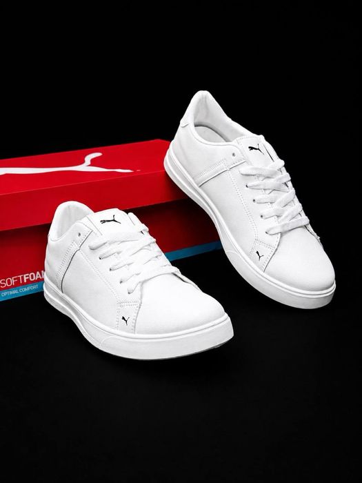 Puma мужские топ качество Недорогие мужськие кросовки на осень Повседневные обычные кросовки кожаные пума