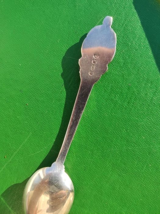 Сувенир ложка Exquisite Silver Plate  24 ct gold винтаж