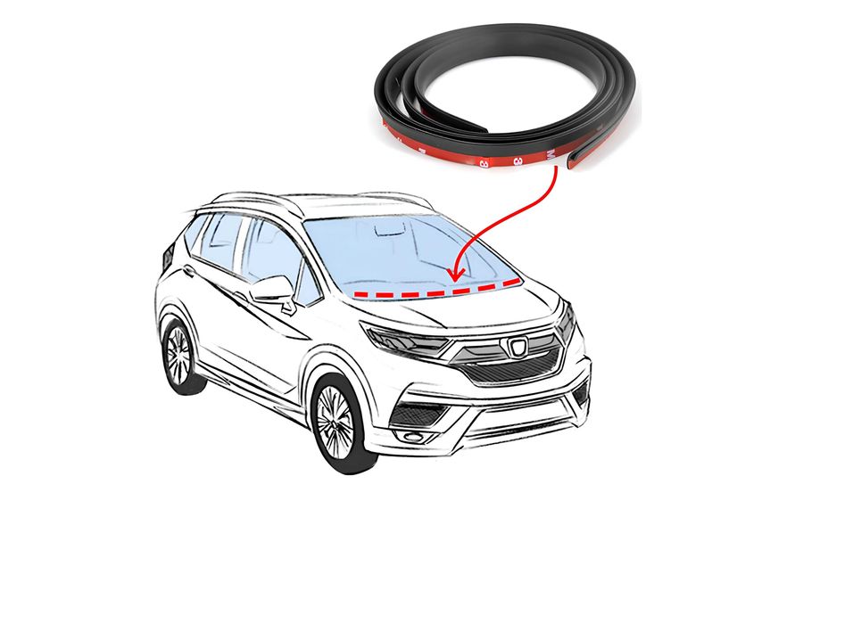 Ущільнювач скла лобового,жабо U-type 18*10мм