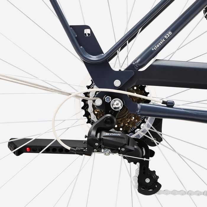 Bicicleta de Cidade Classic 520 Quadro Baixo Azul-Escuro