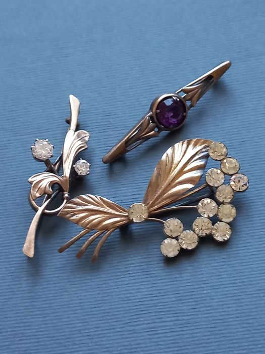 Броши серебро 875проба, редкость