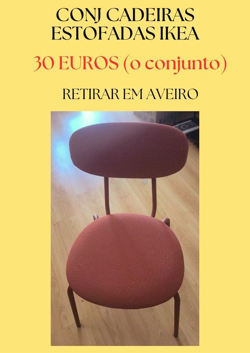 Cadeiras estofadas IKEA