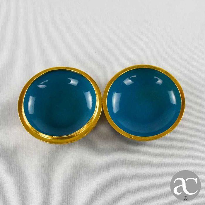 Caixa redonda em cloisonné, China, circa 1950