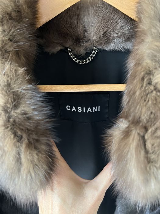 Шубка норка blackglama з соболем, casiani, xs-s
