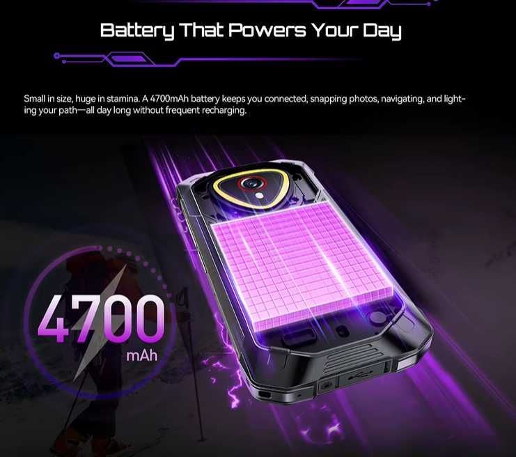 Cubot KingKong Mini 4. 16Gb(6+10)/128Gb, 90Hz, 48Mp/16Mp, 4700Ma, NFC