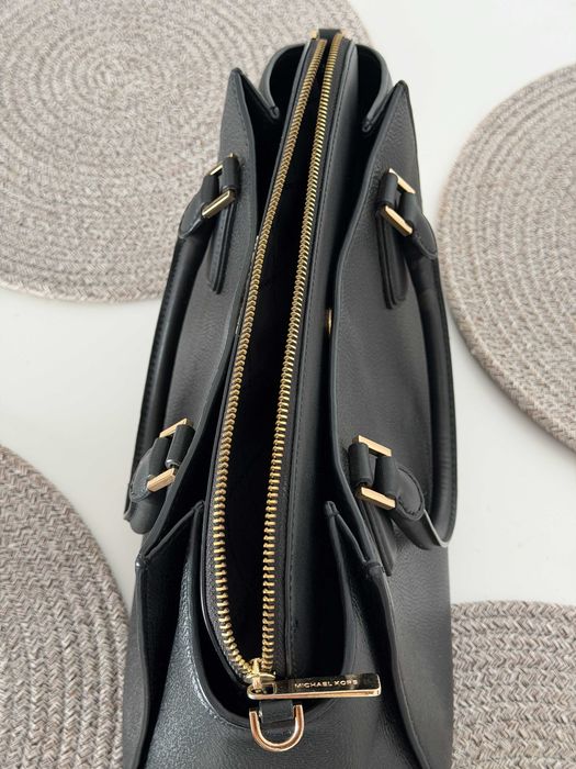 Abaixou Era 100€! Mala em Pele textura estilo Saffiano. Michael Kors Legítima (Bolsa de couro)