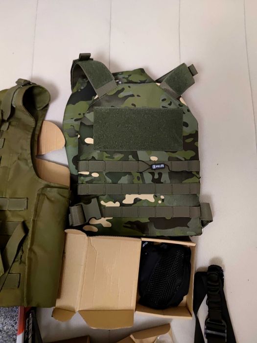 Arma airsoft + equipamento