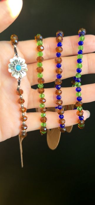 Bransoletka handmade prezent błyszczące