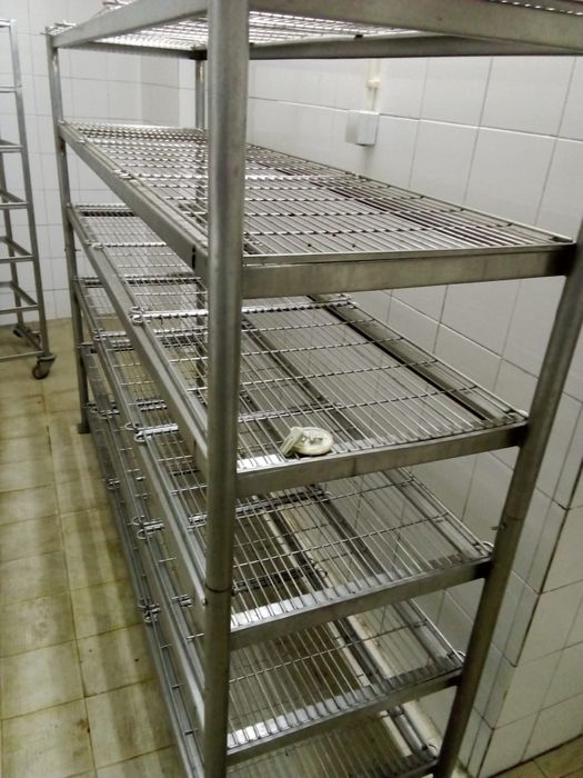 Estante inox para secagem de queijo