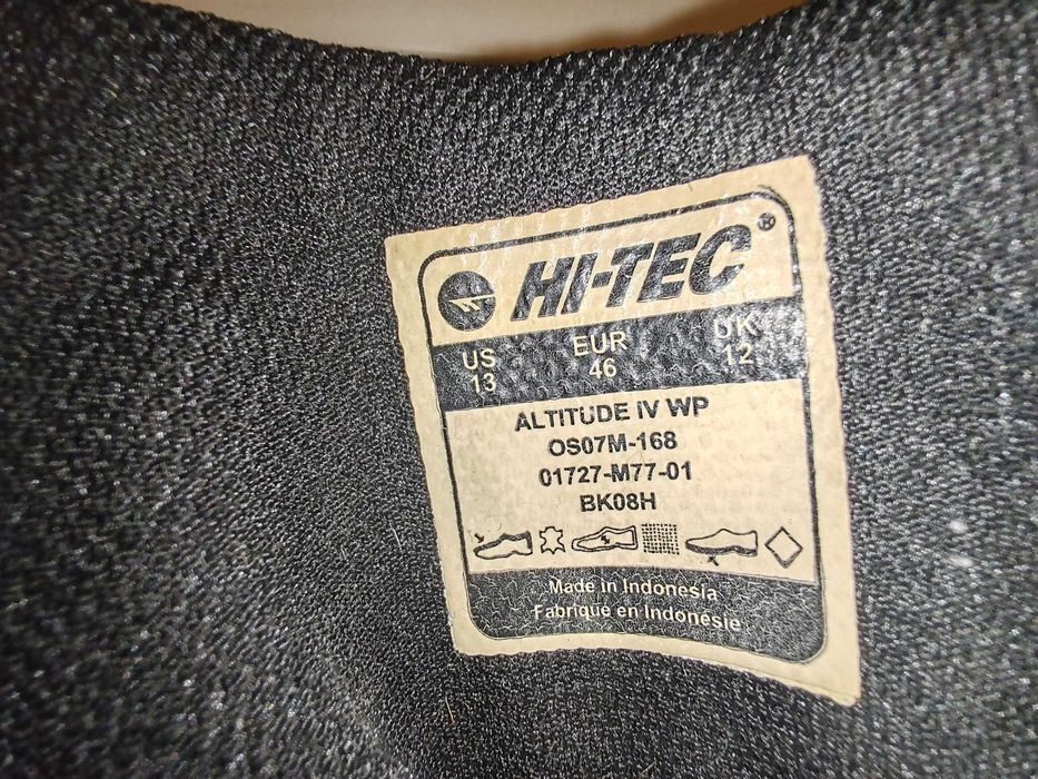 Buty trekkingowe Hi-Tec r.46 SKÓRA  WATERPROOF – prawie nowe
