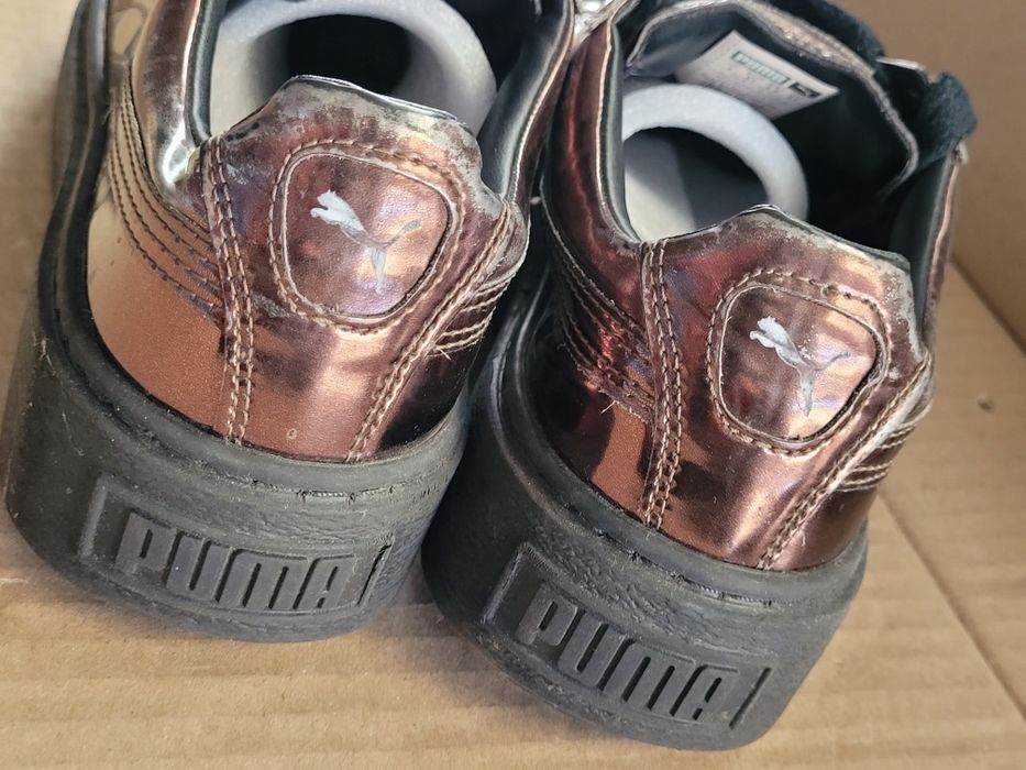 Кеди жіночі Puma Basket Platform Metallic "r37/22sm"