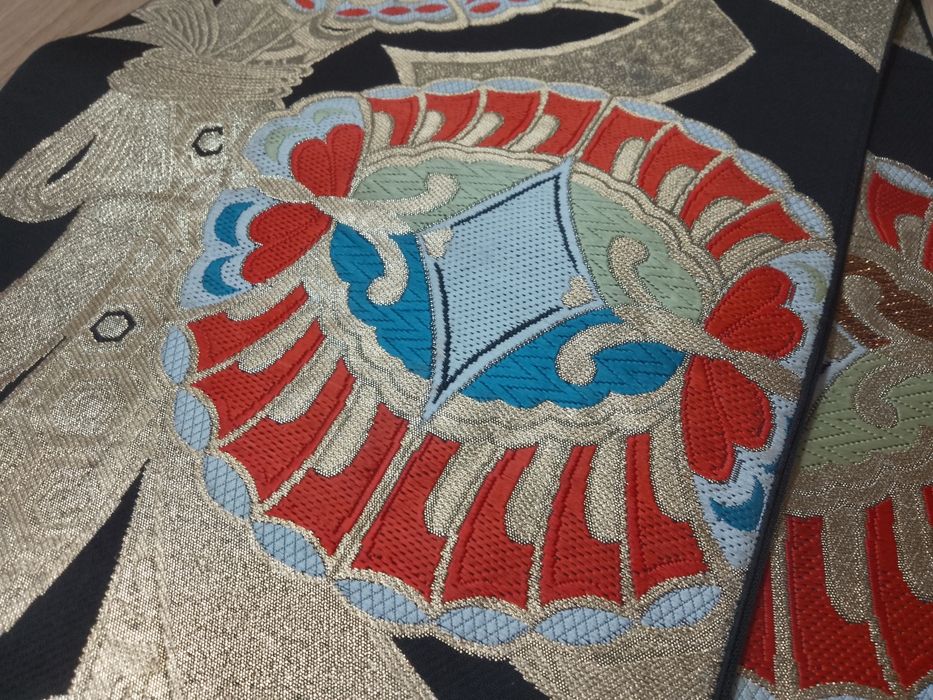 Pas fukuro obi, oryginalny japoński pas do kimono