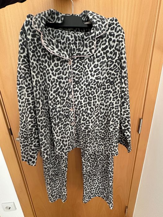 Pijama Calças + Camisa Flanela como NOVO M