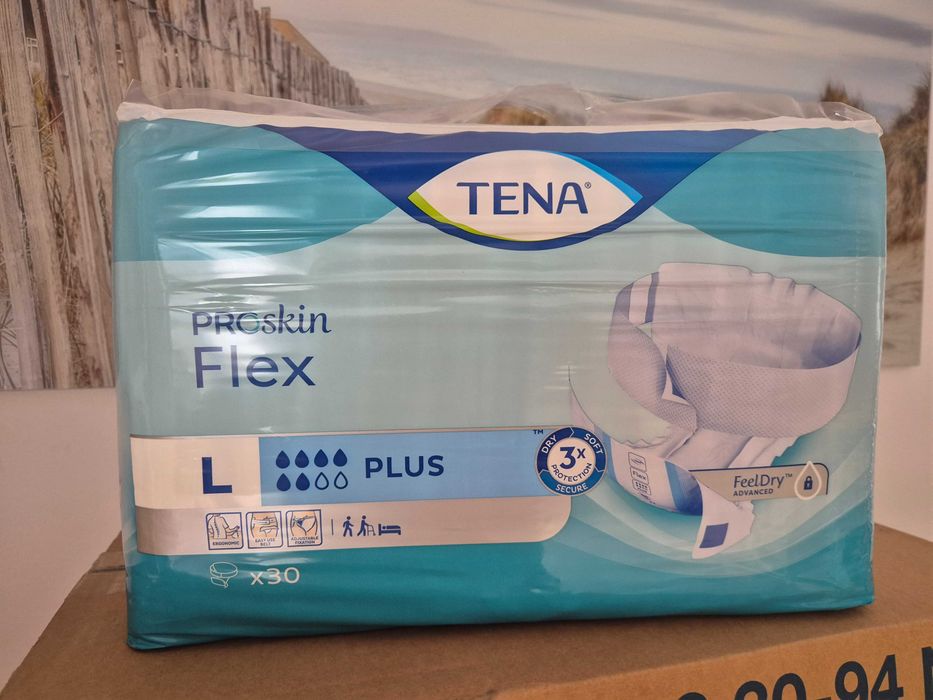 Pampersy firmy Tena rozmiar L-plus