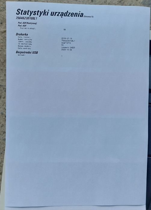 Lexmark CX825dte Laser KOLOR A4 WiFi SUPER SZYBKA 52 stron/min