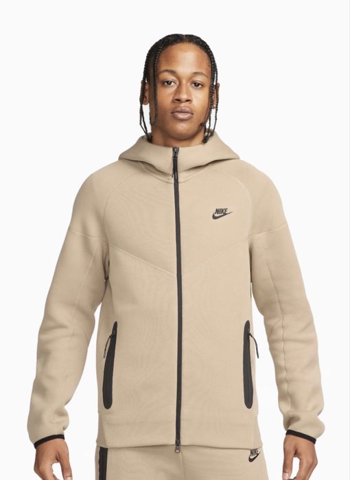 Кофта Nike Sportswear Tech Fleece Windrunner - бежевий