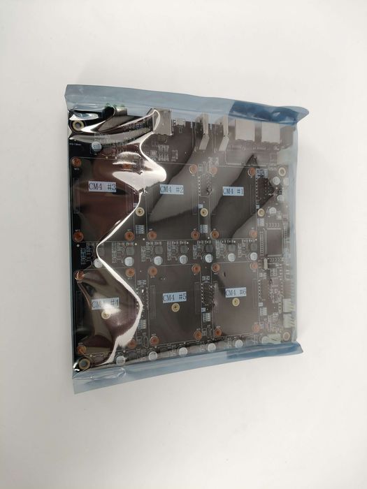 DeskPi Super6C Raspberry Pi CM5/CM4 Cluster Mini-ITX board 6 RPI CM4