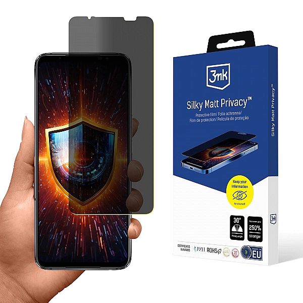 Folia ochronna prywatyzująca matowa 3mk Silky Matt Privacy na Asus ROG